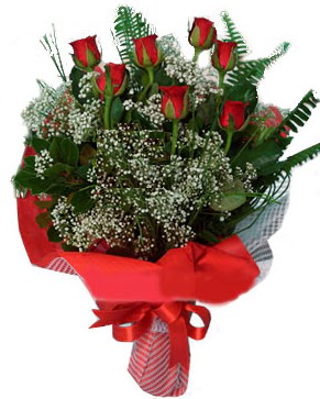 7 kırmızı gül buketi  Rize internetten çiçek satışı 