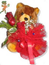 oyuncak ayi ve gül tanzim  Rize İnternetten çiçek siparişi 