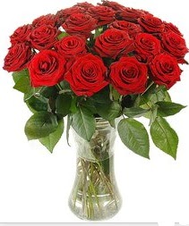  Rize çiçekçiler  Vazoda 15 adet kırmızı gül tanzimi