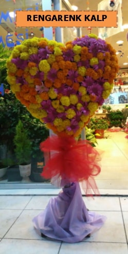 Ankara mevsim çiçeklerinden kalp perförje  Rize çiçek online çiçek siparişi 